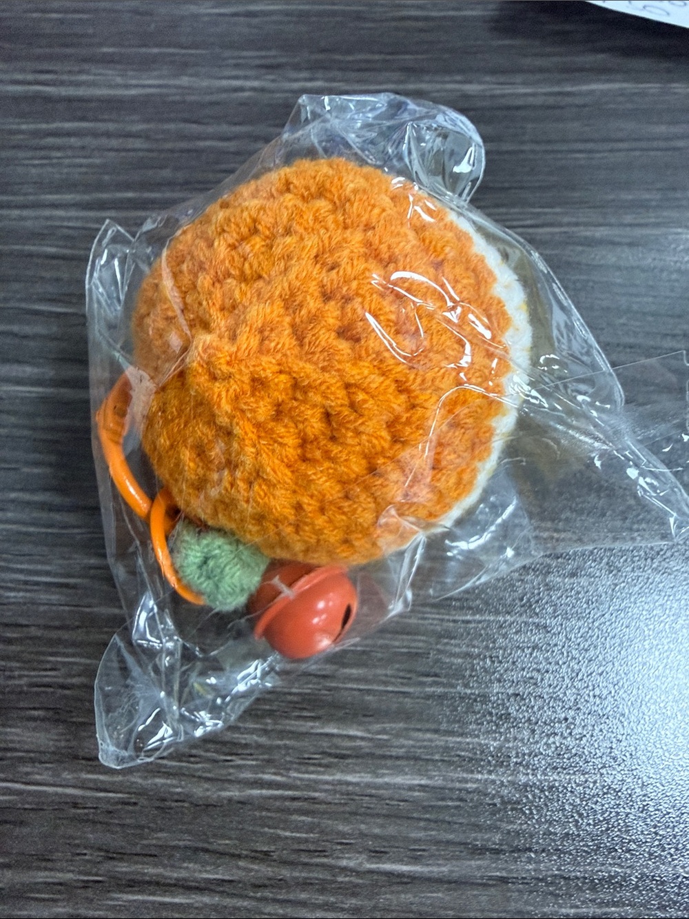 Plush Orange Keychain